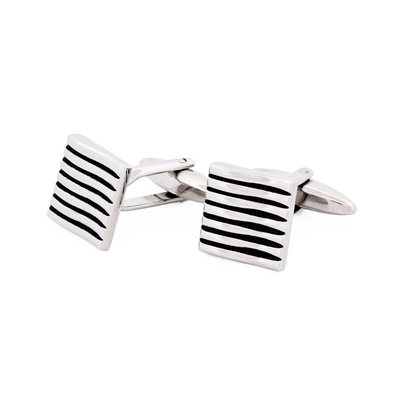 Rhodium Plated Cufflinks