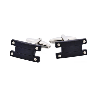 Rhodium Plated & Black Plated Cufflinks