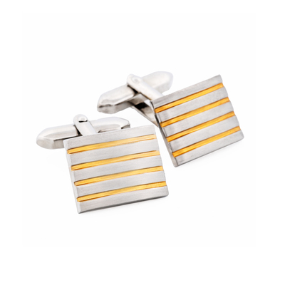 Rhodium Gold Plated Cufflinks