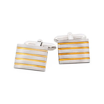 Rhodium Gold Plated Cufflinks