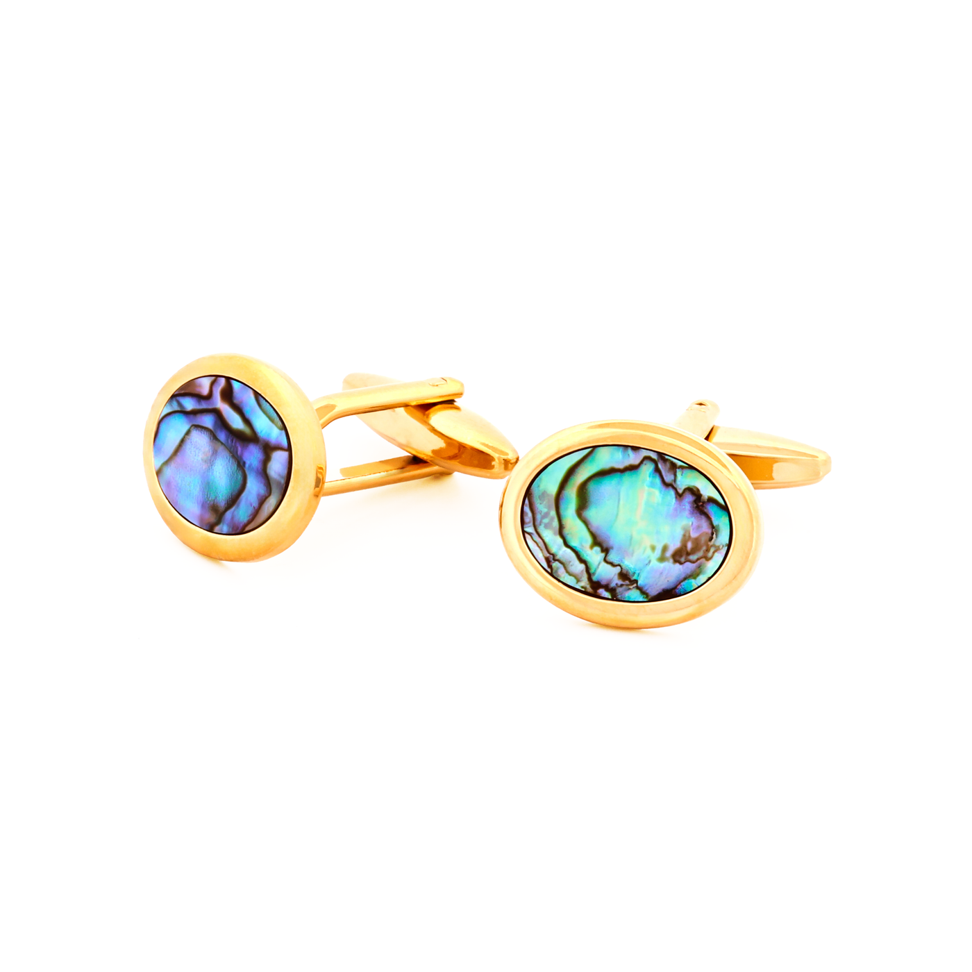 Abalone Gold Plated Cufflinks