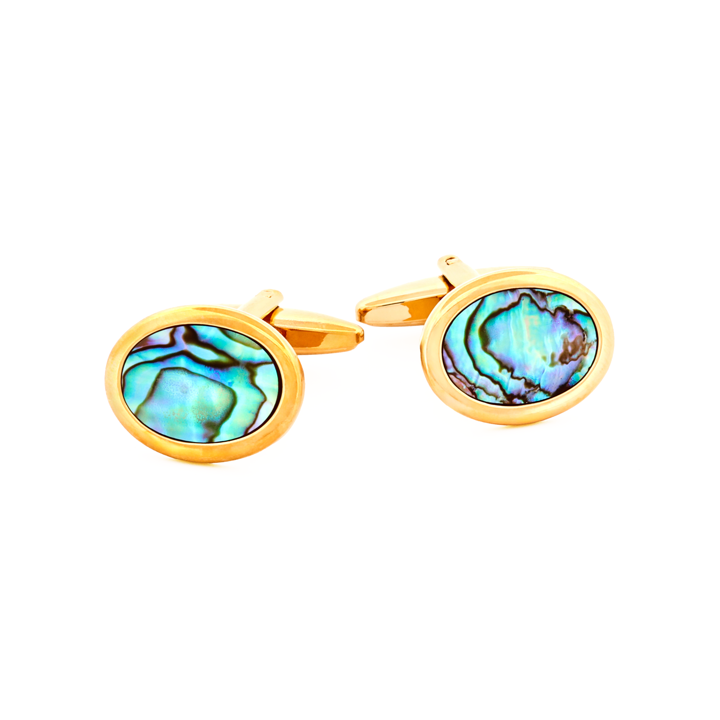 Abalone Gold Plated Cufflinks