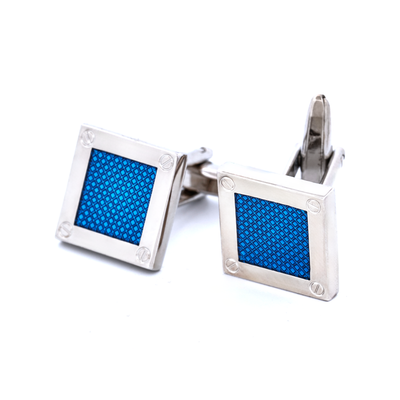 Blue Enamel Cufflinks