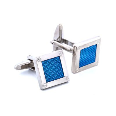 Blue Enamel Cufflinks