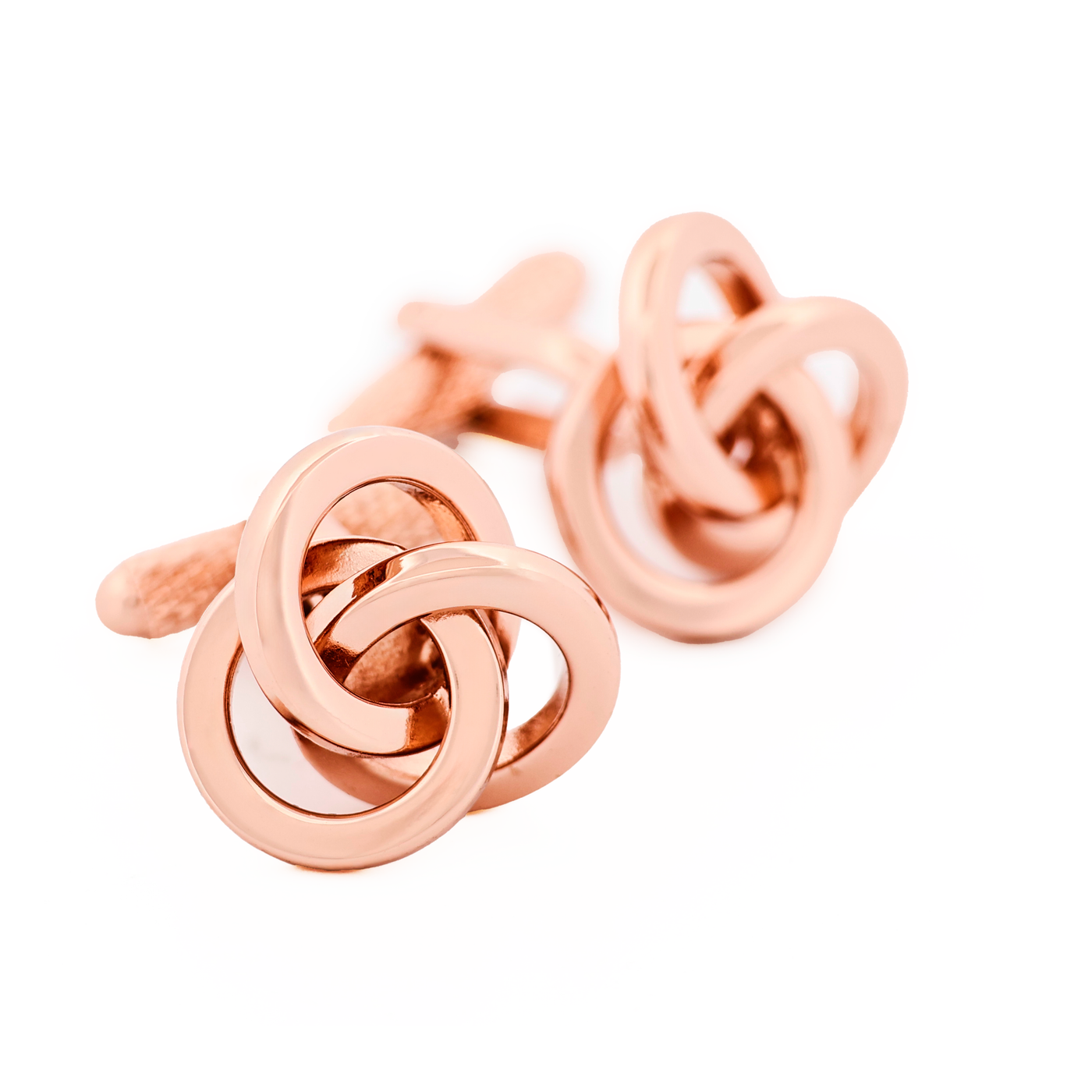 Rose Gold Knot Cufflinks