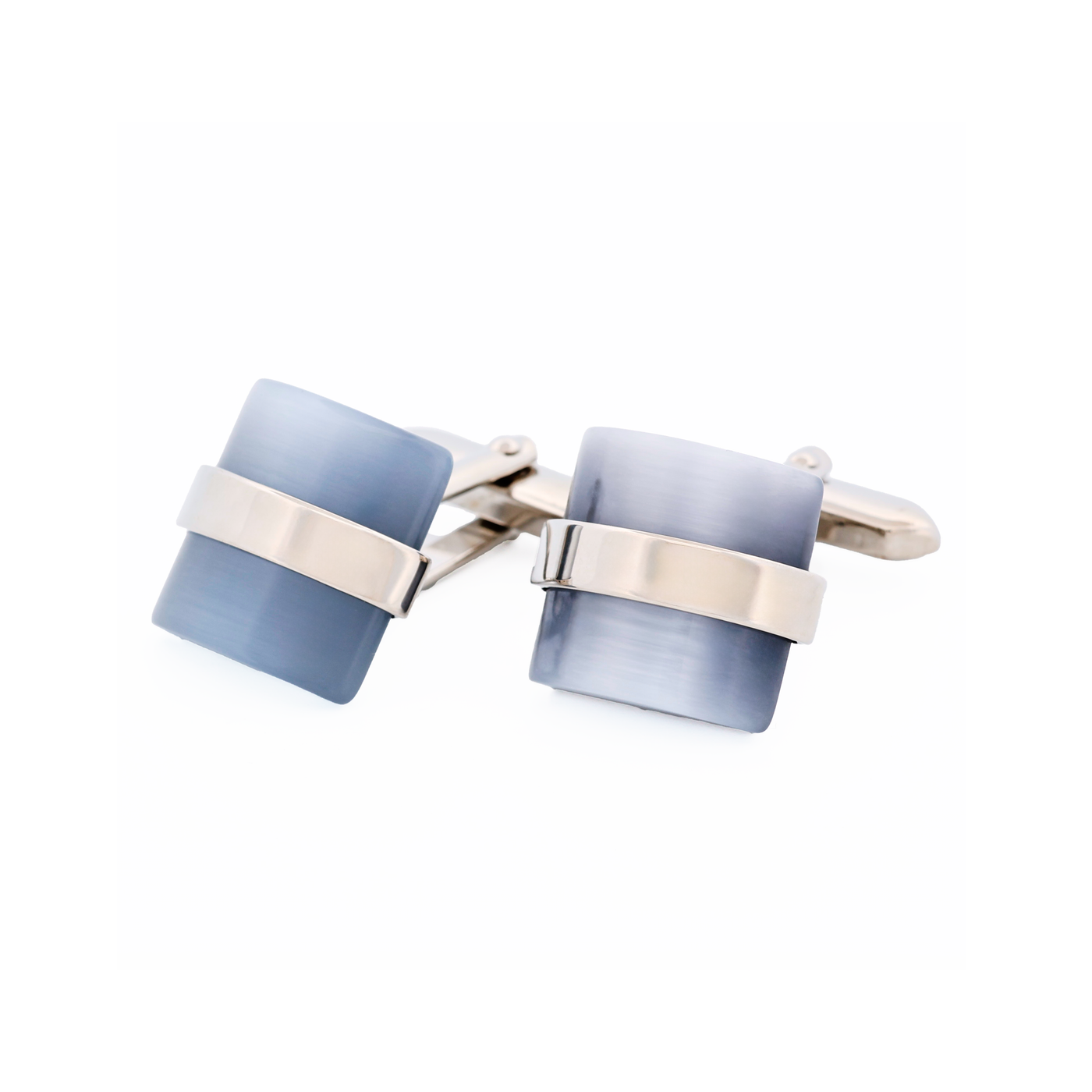 Pale Grey Cat's Eye Cufflinks
