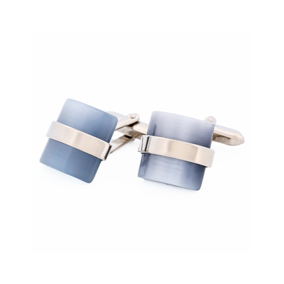 Pale Grey Cat's Eye Cufflinks