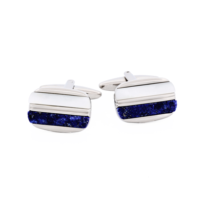 Mother Of Pearl Lapis Lazuli Cufflinks