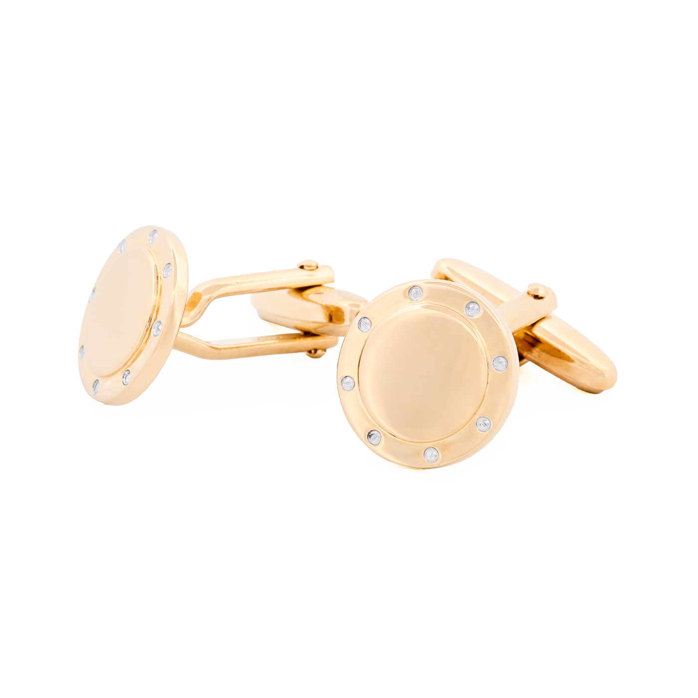 Rhodium Gold Plated Cufflinks