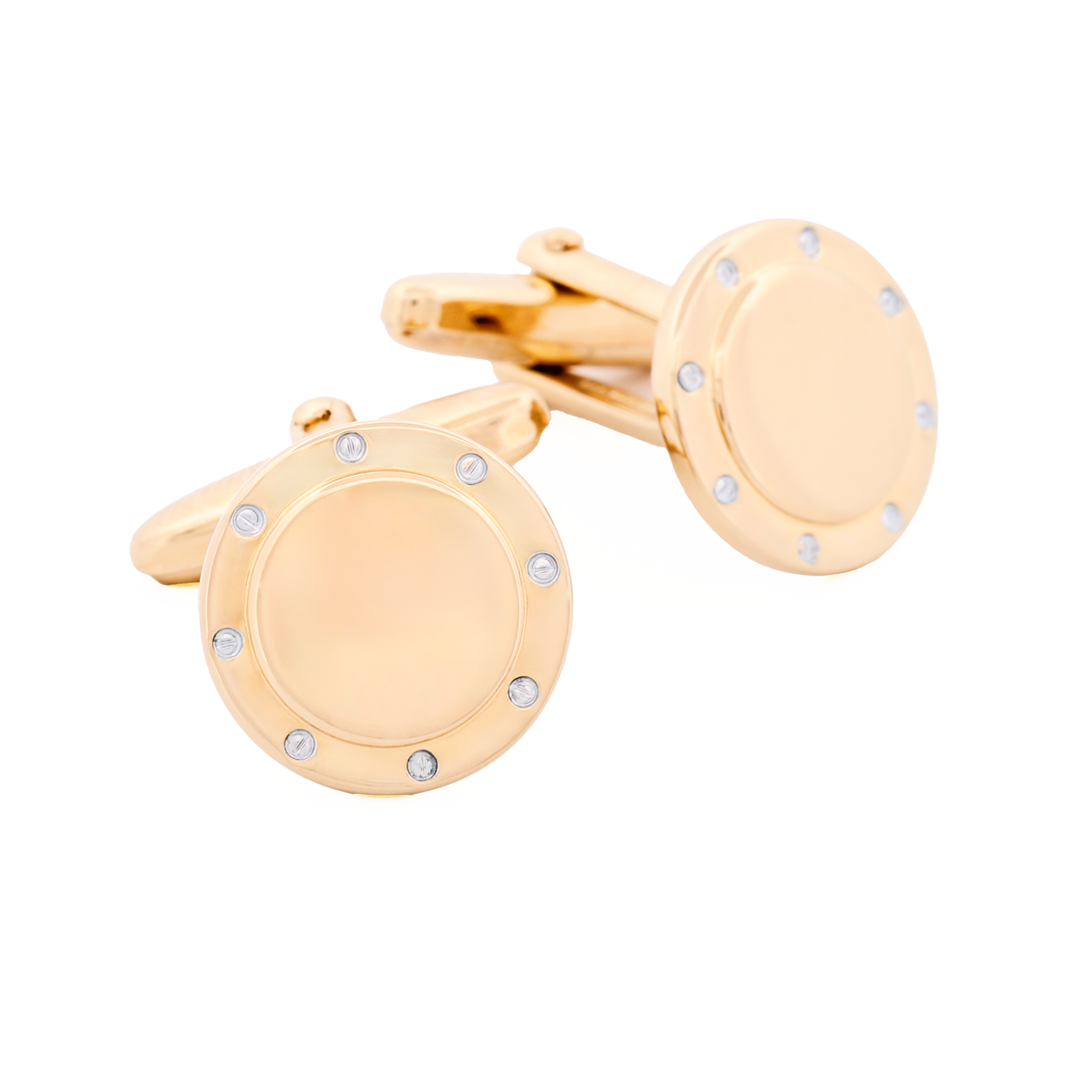 Rhodium Gold Plated Cufflinks