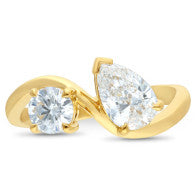 18ct Yellow Gold & Lab Grown Diamond Engagement Ring