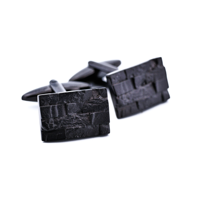 Stainless Steel Ion Plated Black Cufflinks