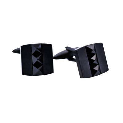 Stainless Steel Ion Plated Black Cufflinks
