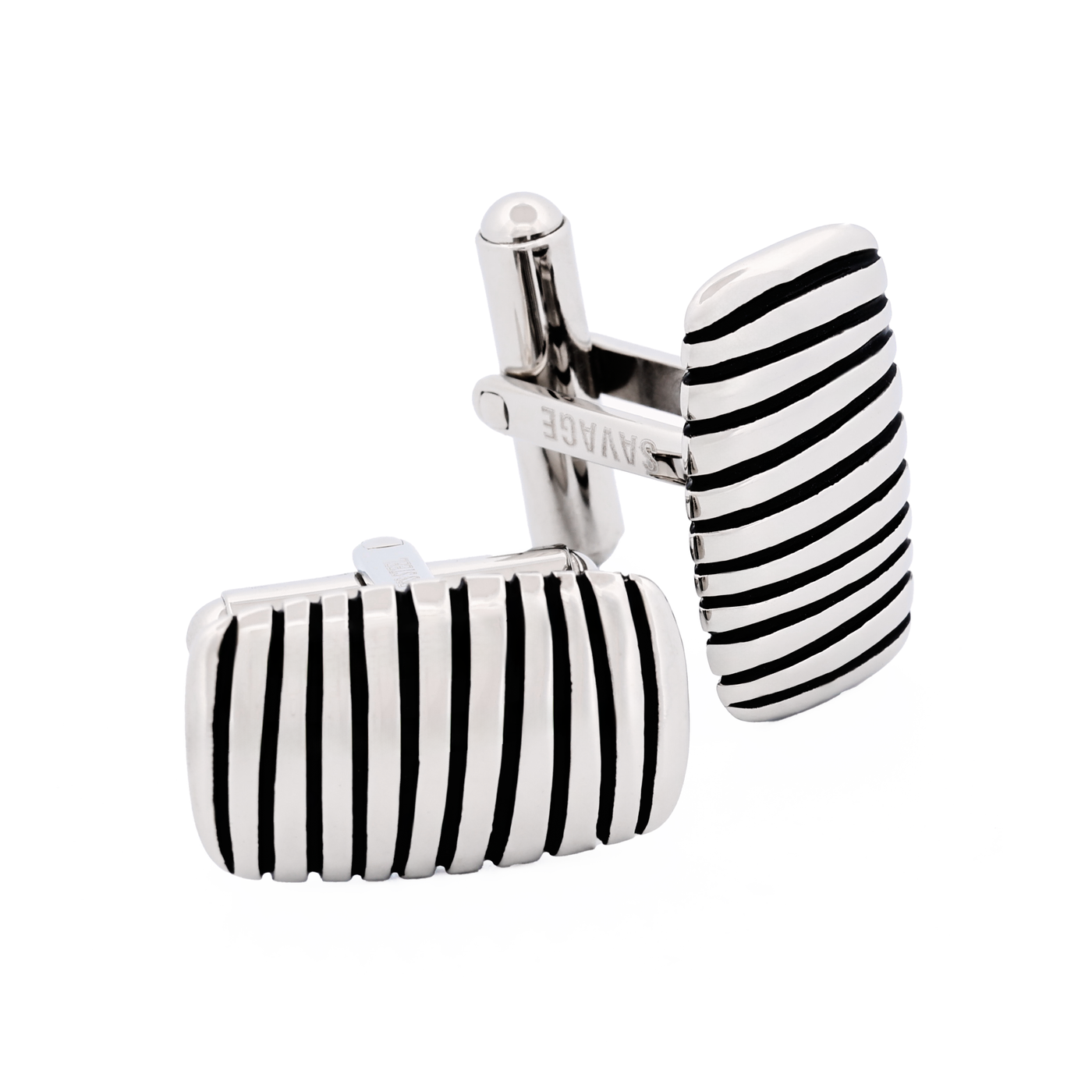 Stainless Steel Black Cufflinks