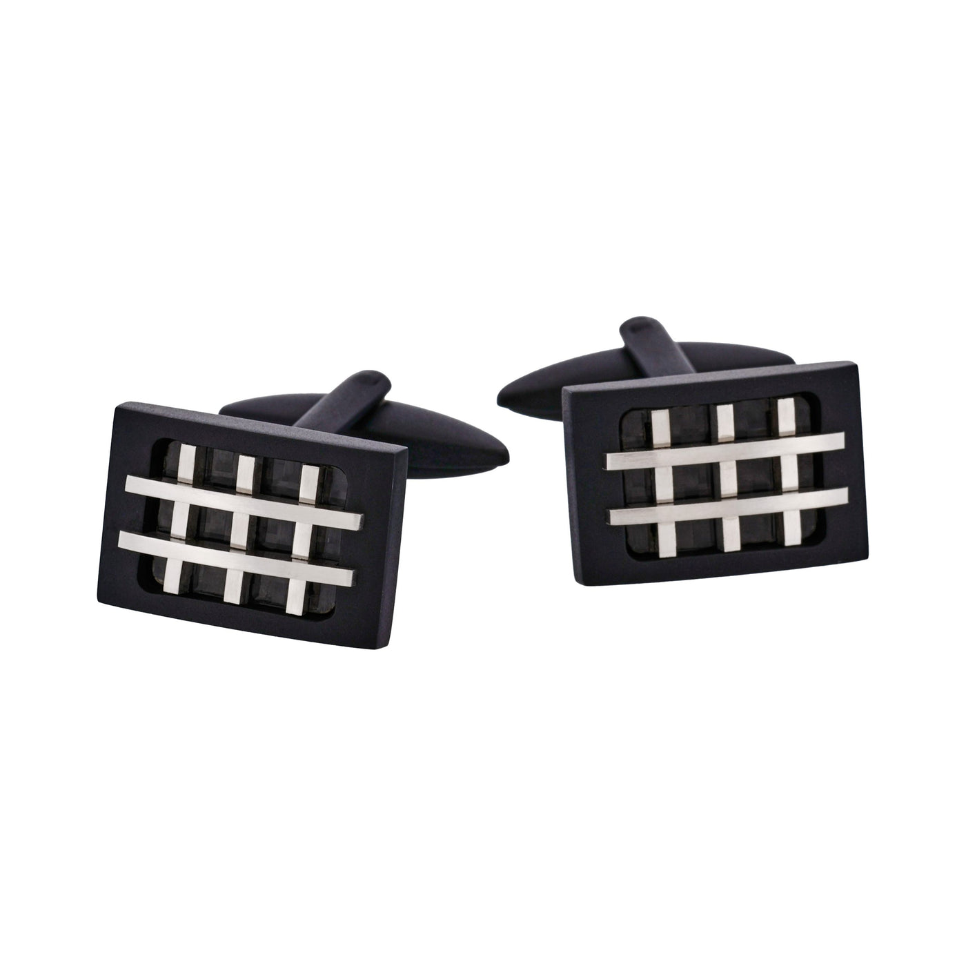 Ion Plated Black Steel Cufflinks