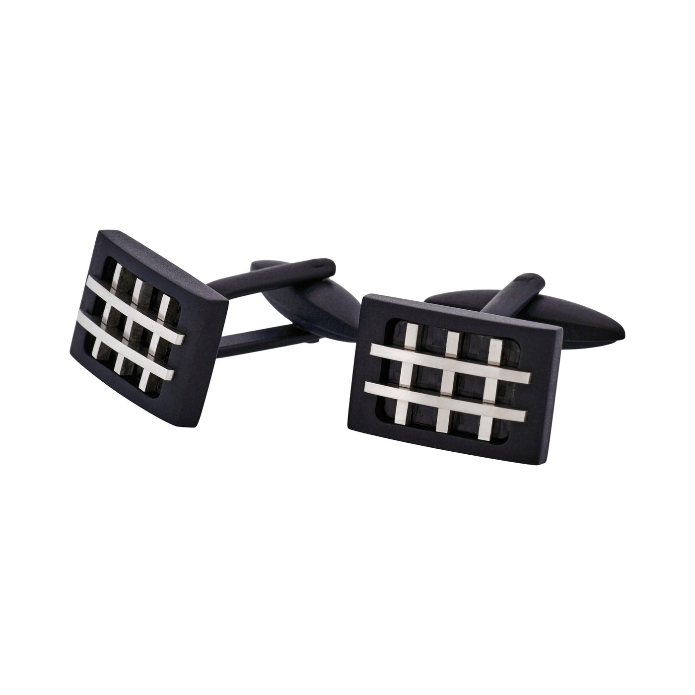 Ion Plated Black Steel Cufflinks