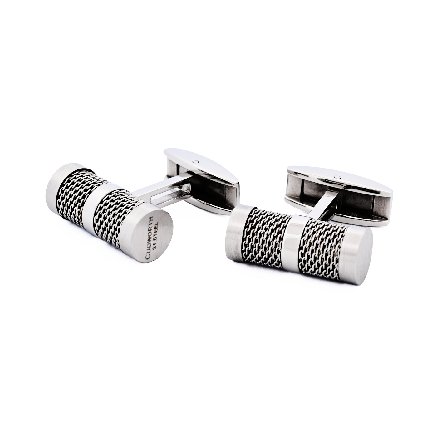 Stainless Steel/Mesh Cufflinks