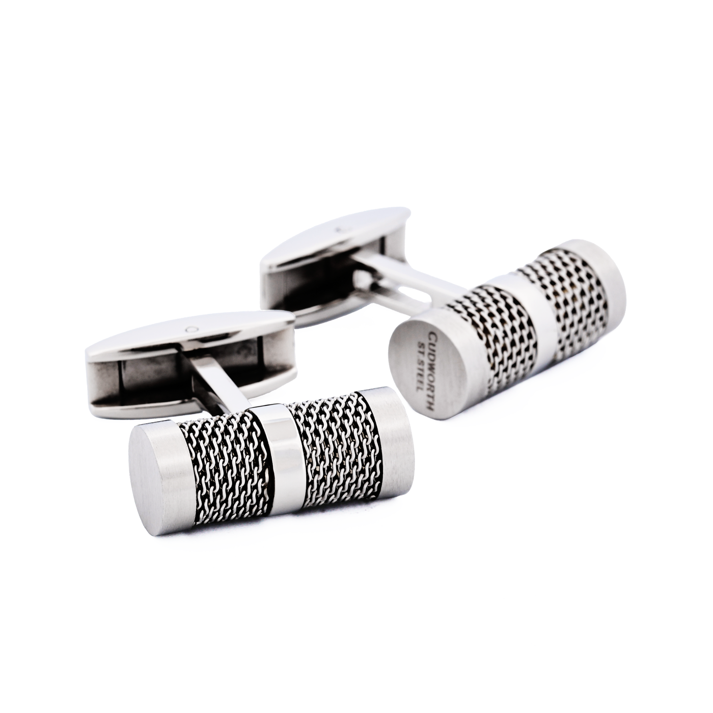Stainless Steel/Mesh Cufflinks