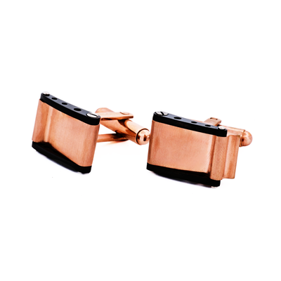 Rose Gold/Ion Plated Black Cufflinks