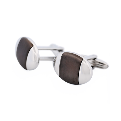 Stainless Steel Ion Plated Gun Cufflinks