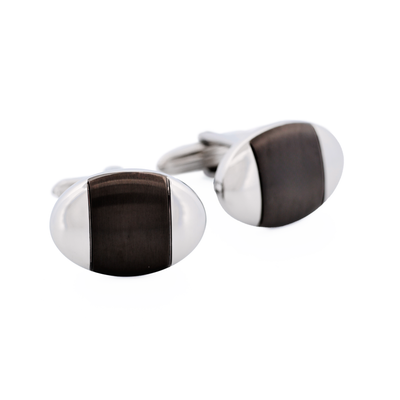 Stainless Steel Ion Plated Gun Cufflinks
