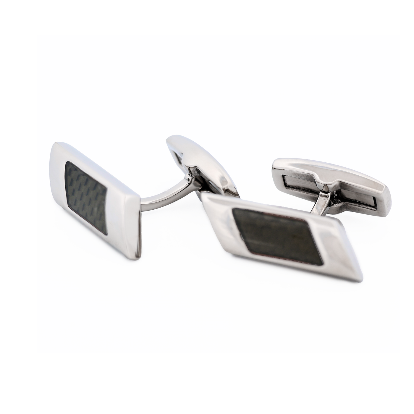 Stainless Steel Carbon Cufflinks