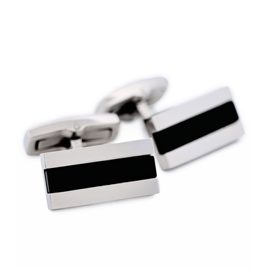 Stainless Steel Onyx Cufflinks