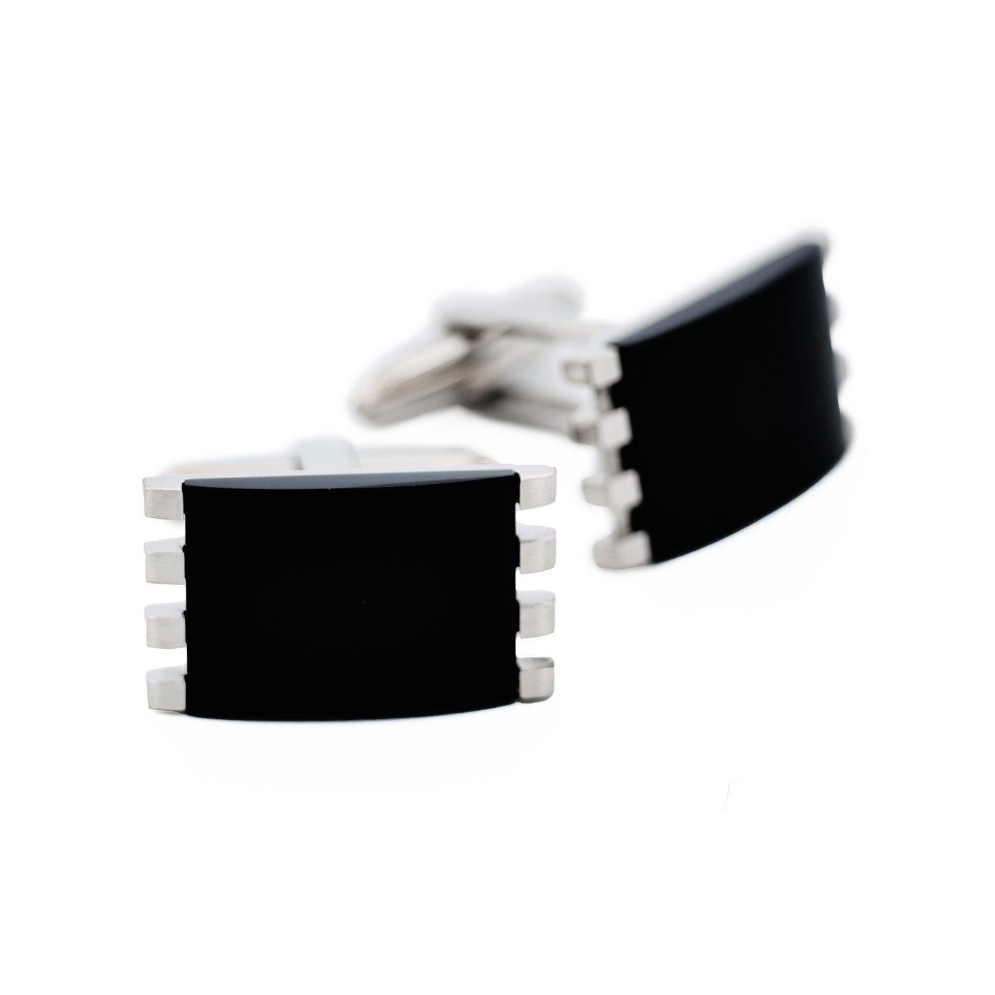 Stainless Steel Onyx Cufflinks