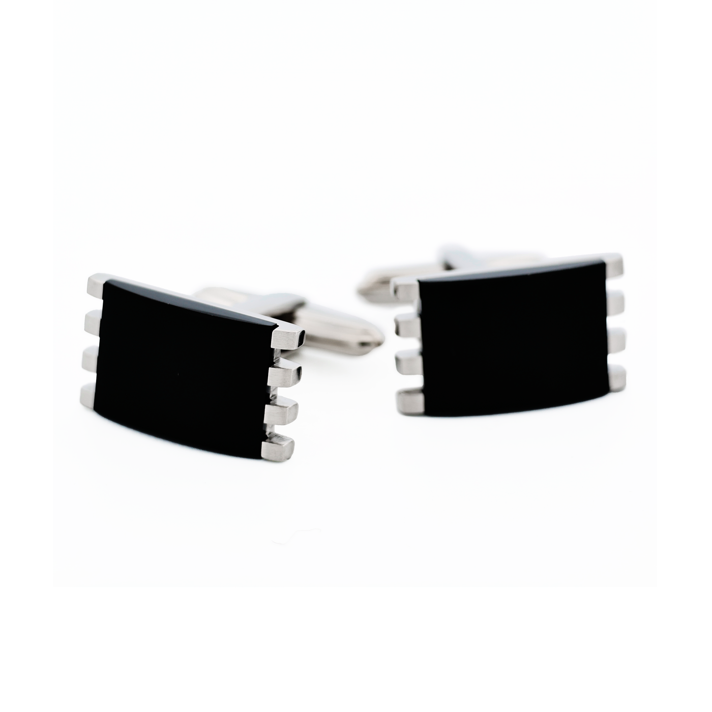 Stainless Steel Onyx Cufflinks