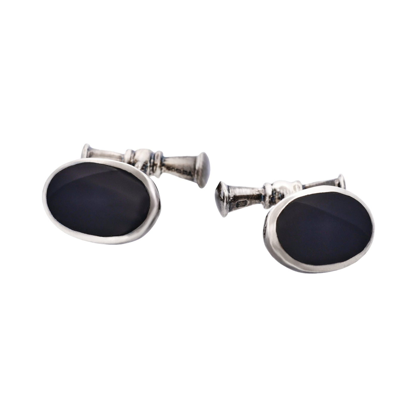Sterling Silver Onyx Cufflinks