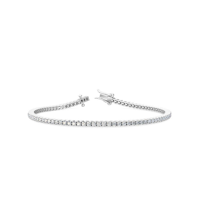 2ct lab grown diamond tennis bracelet in 9ct white gold – Alexander Jewellers