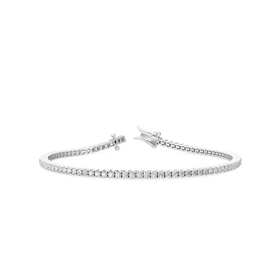 2ct lab grown diamond tennis bracelet in 9ct white gold – Alexander Jewellers