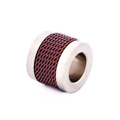 Steel Ion Plated Purple Bead