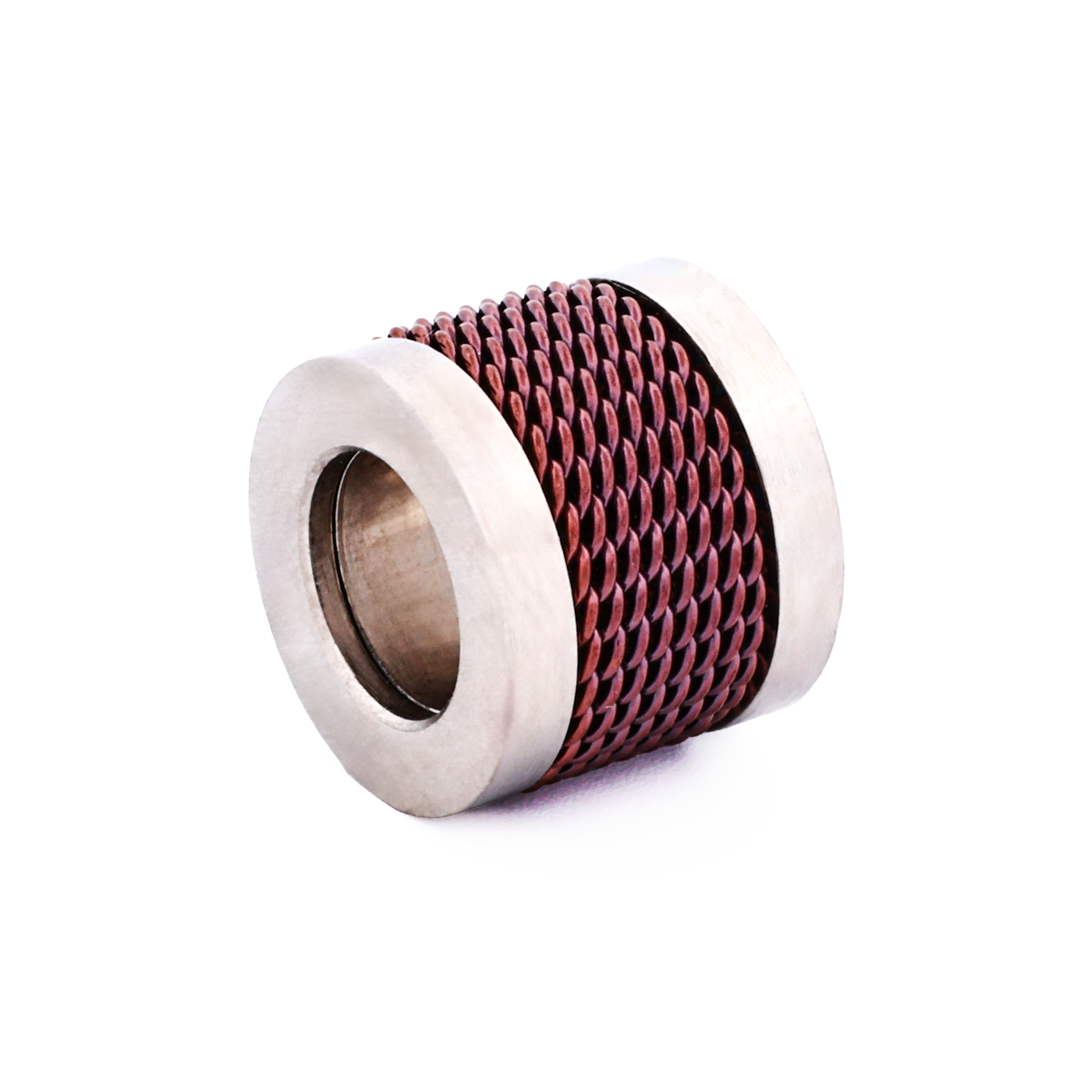 Steel Ion Plated Purple Bead