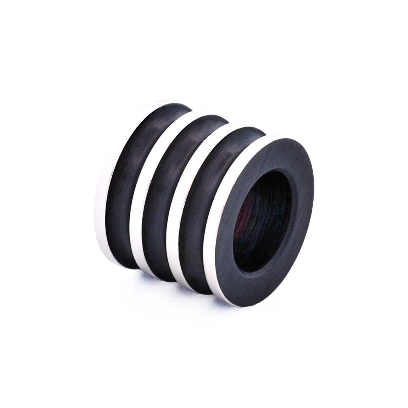 Steel Ion Plated Black Bead
