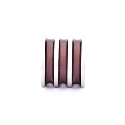 Steel Ion Plated Brown Bead