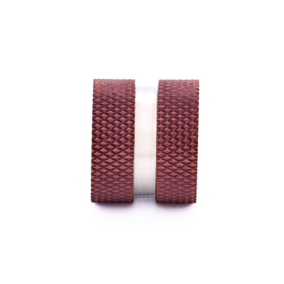 Steel Ion Plated Brown Bead