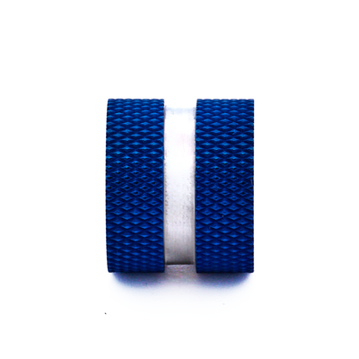 Steel Ion Plated Blue Bead
