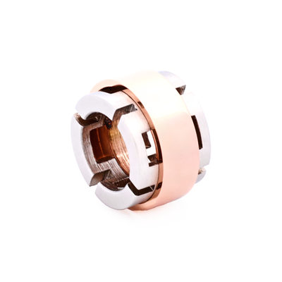 Steel Ion Plated Rose Gold Bead