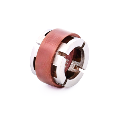 Steel Ion Plated Brown Bead