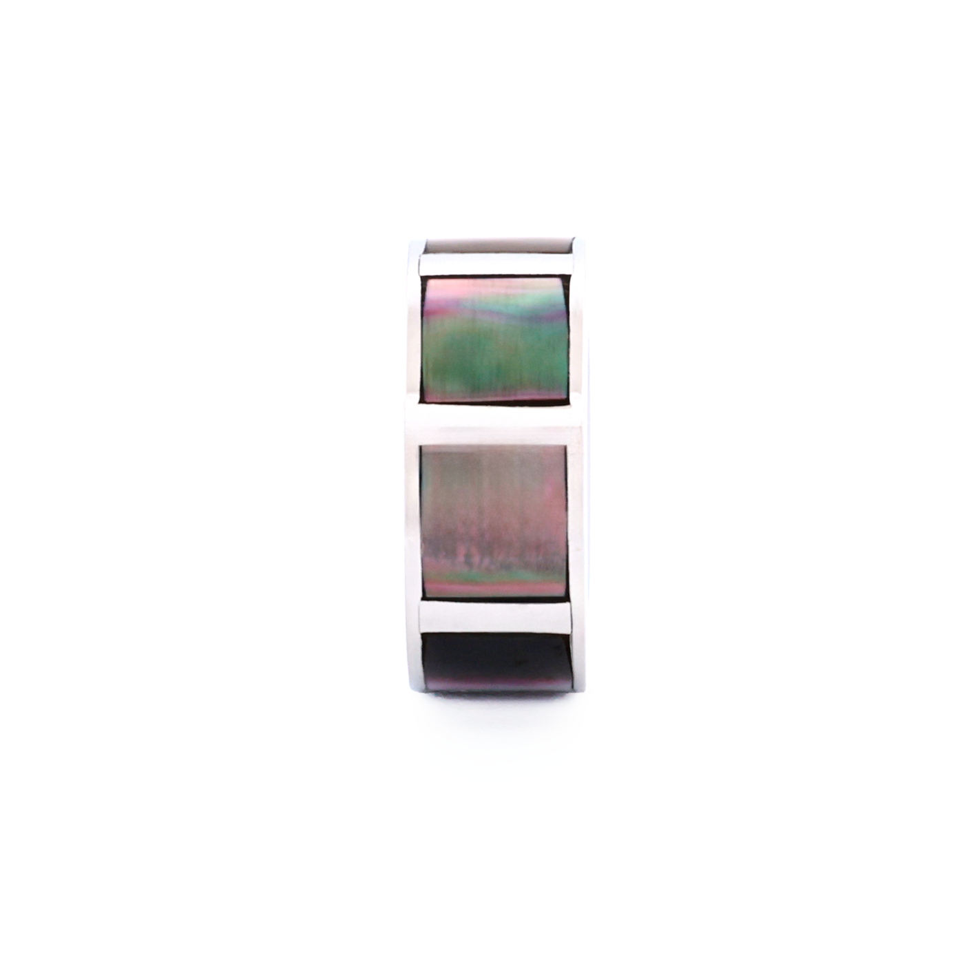 Steel Grey Mother Of Pearl Bead