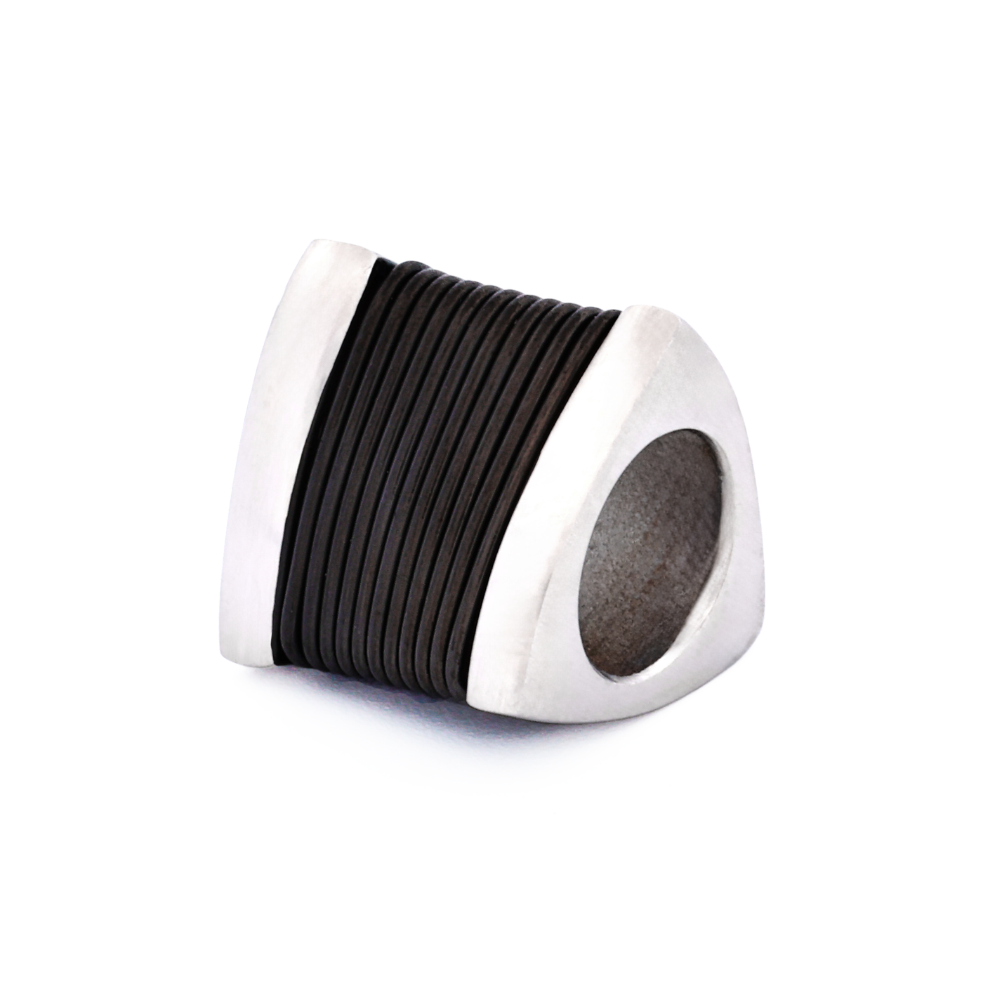 Steel Ion Plated Black Bead