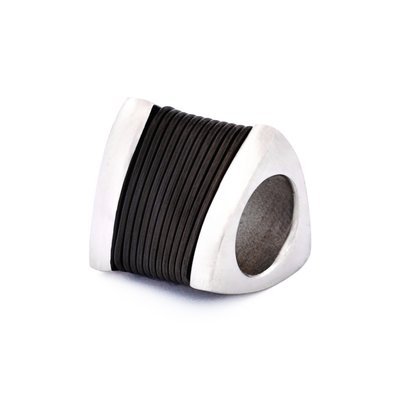Steel Ion Plated Black Bead
