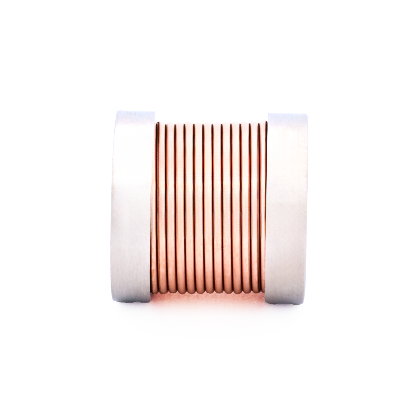 Steel Ion Plated Rose Gold Bead