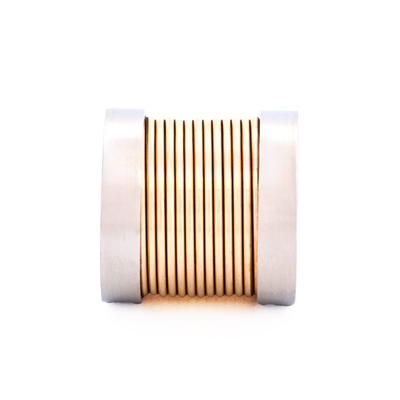Steel Ion Plated Gold Bead