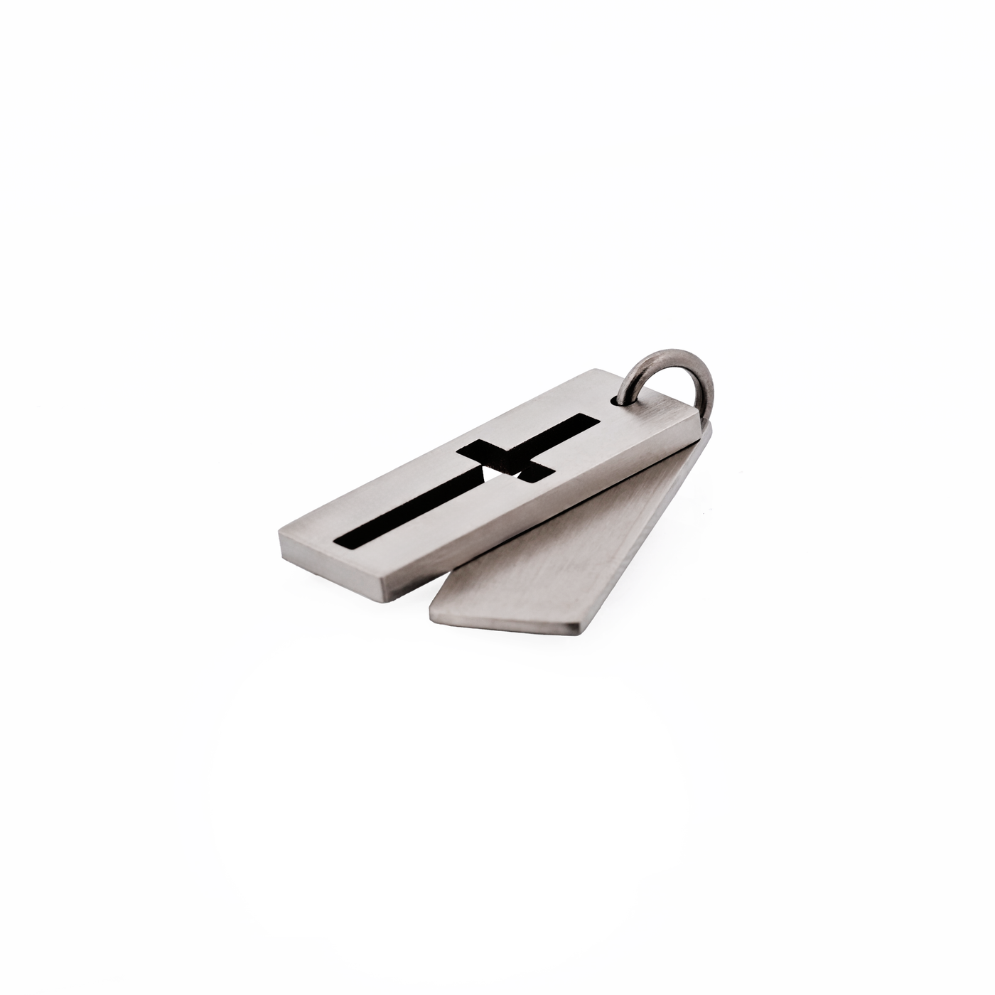 Stainless Steel Dog Tag Cross