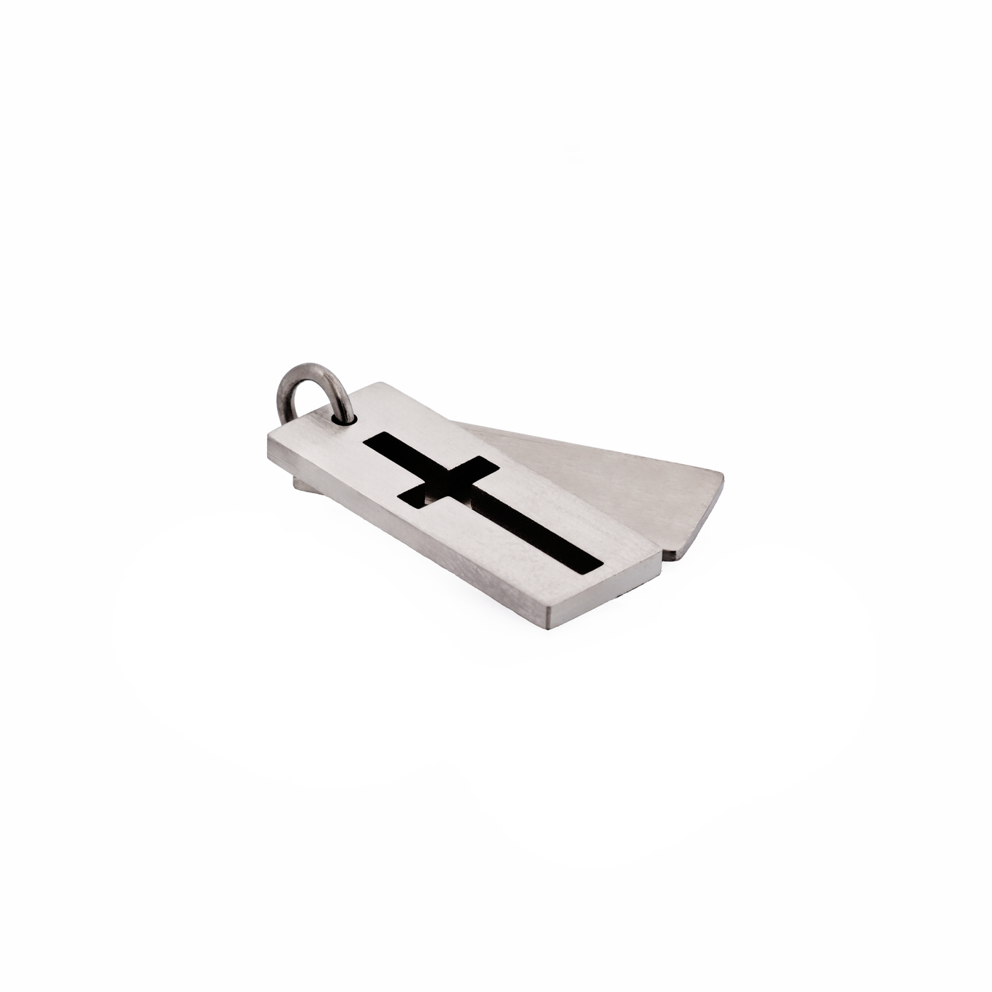 Stainless Steel Dog Tag Cross