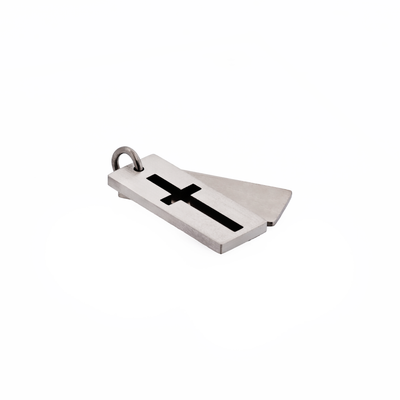 Stainless Steel Dog Tag Cross