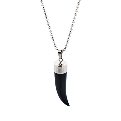Black Shark S Tooth Pendant