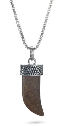 Bronzite Shark S Tooth Pendant